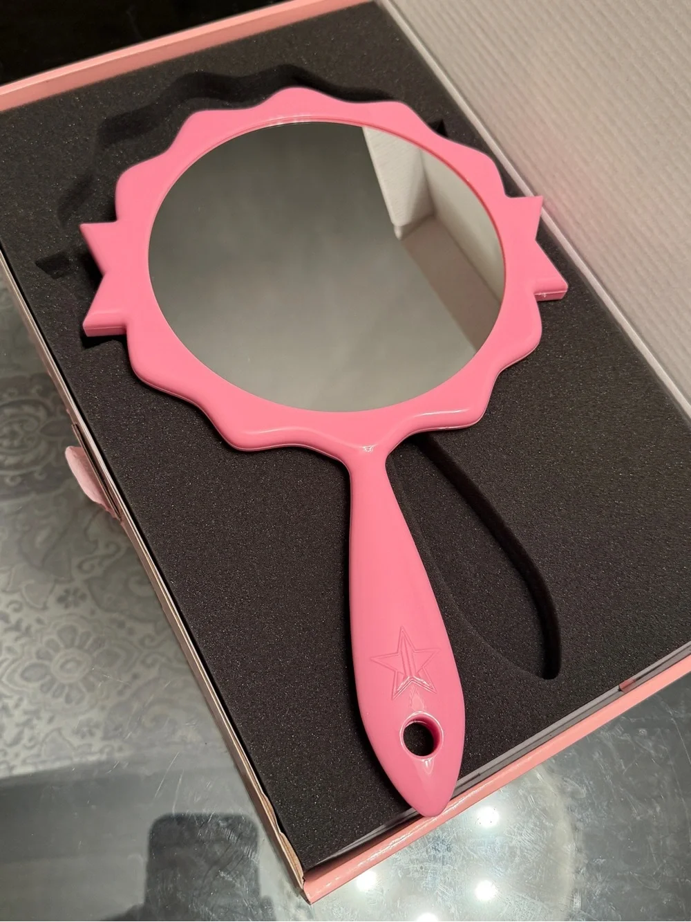 Jeffree Star 'Approved' Pink Hand Mirror